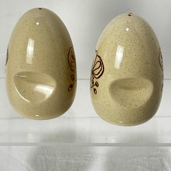 MCM Pomegranate by Franciscan Duet Earthenware Short Salt & Pepper Shakers 1950' - Picture 10 of 12